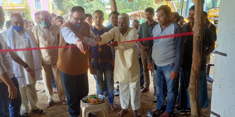 बँक ऑफ इंडिया शाखा कोरचीच्या वतीने मसेलीत मोफत ग्राहक सेवा केंद्राचे उदघाटन