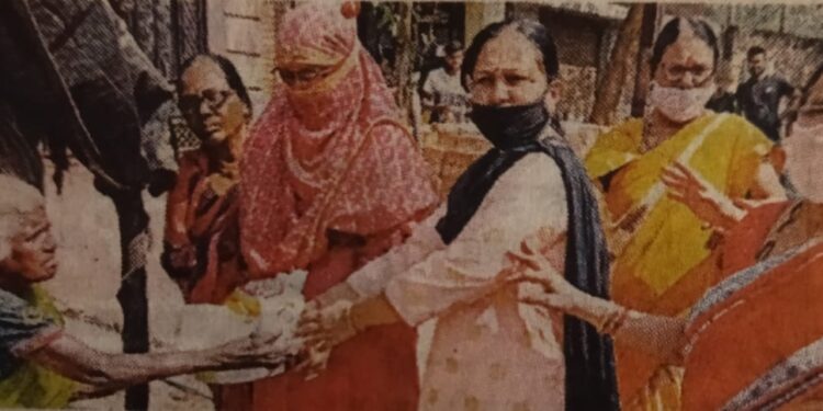 बल्लारपूर शहरातील गरजूंना मिळाला रेशन किटमुळे आधार