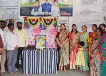 घुग्घुस येथील आ.सुधीर मुनगंटीवार सेवा केंद्रात रमाई जयंती साजरी
