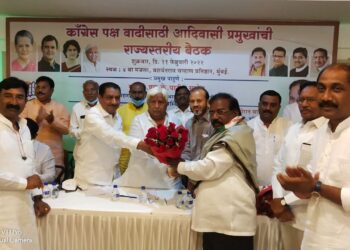 दशरथ मडावी यांचा एच. के. पाटील यांच्या हस्ते हजारो समर्थकांसह काँग्रेस पक्षात प्रवेश .