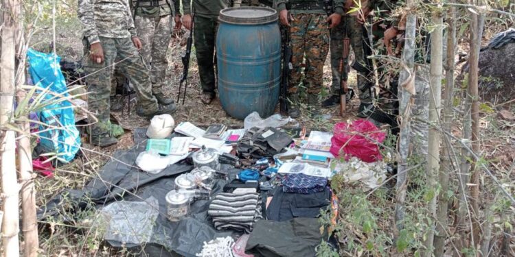 टिसीओसी सप्ताहाच्या पाश्र्वभुमीवर गडचिरोली पोलीस दलाची मोठी कारवाई