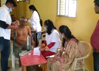 पिर्ली येथे मोफत रोगनिदान शिबिर व औषध वाटप