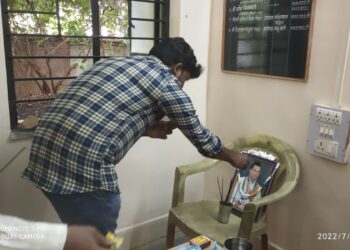 कोरची नगरपंचायत मध्ये स्व.शामलाल मडावी यांना आदरांजली