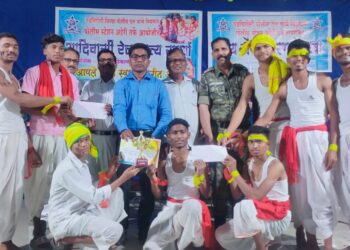 आलापल्ली येथे जनजागरण मेळावा व रेला नृत्य