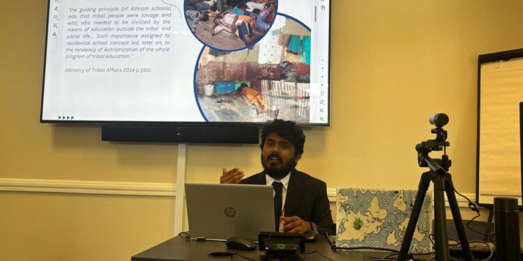 लंडन येथील जागतिक परिषदेत गडचिरोलीच्या गोंडी शाळेवर चर्चा:ॲड बोधी रामटेकेंचा सहभाग