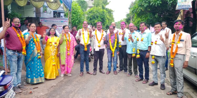 प्रगती पॅनलचा ऐतिहासिक विजय,परिवर्तन पॅनलचा धुव्वा