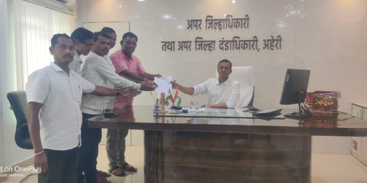 अहेरी परिसरात पर्यायी रस्त्याची व्यवस्था करा