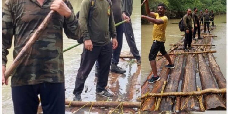 ‘पुष्पा’ला पकडण्यात वनविभागाला अपयश;तुडुंब भरलेल्या नदीतून तराफे बनवून सागवान तस्करी