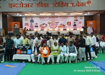 देवळीत महिला महाराष्ट्र केसरी कुस्ती स्पर्धेचा थाटात उद्घाटन 