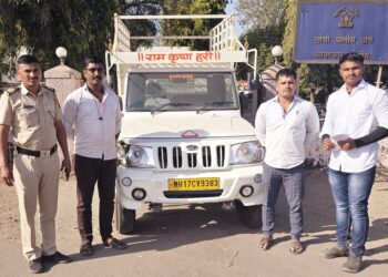 अपघात करून फरार झालेल्या अज्ञात वाहनाचा शोध घेऊन चालकाला अटक