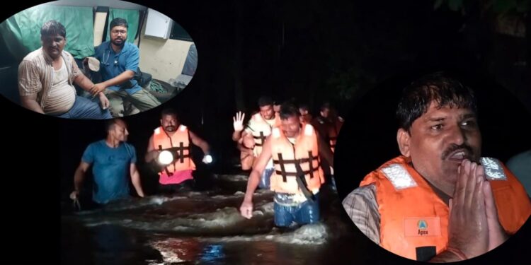 किर्र जंगल, धो-धो पावसात त्याने पाच तास काढले झाडावर; कोलपल्ली नाल्यावरील थरारक घटना