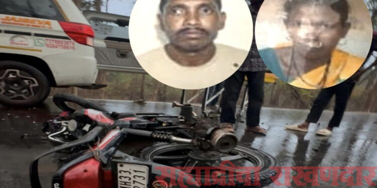 भरधाव ट्रॅक्टरचा दुचाकीला घात! पतिपत्नी ठार, एका तरुणाचा जीव गंभीर; नातेवाईकांच्याच लिफ्टमध्ये आलं अंतिम प्रवासाचं वळण