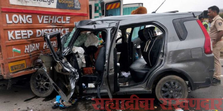 समृद्धी महामार्गावर भीषण अपघात; चंद्रपूरच्या एकाच कुटुंबातील पाच जणांचा मृत्यू