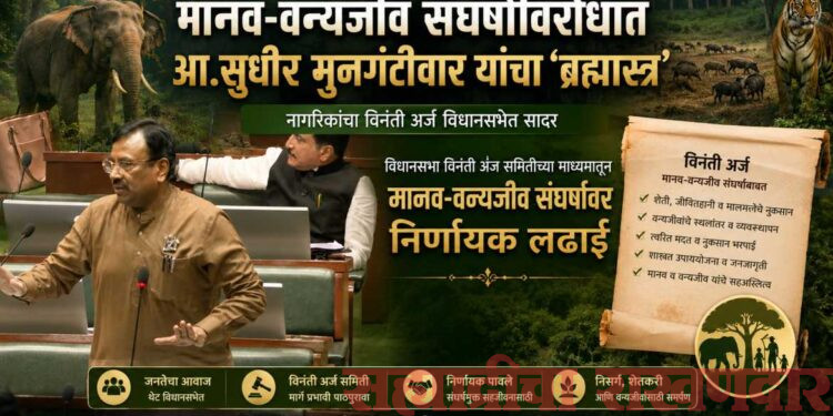 मानव-वन्यजीव संघर्षाविरोधात आ.सुधीर मुनगंटीवार यांचा ‘ब्रह्मास्त्र’