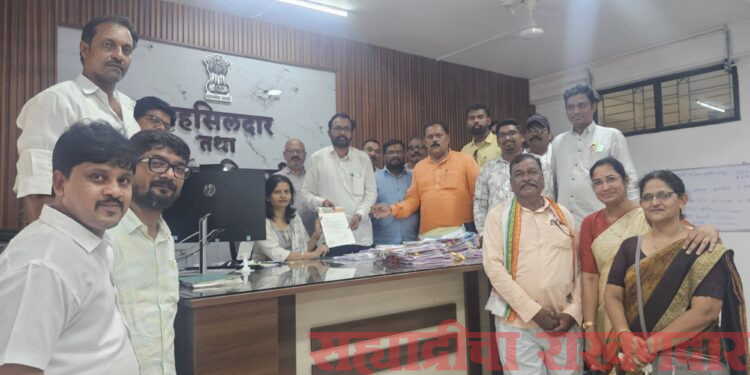 सोमनाथ रोडवरील रेतीची जड वाहतूक तात्काळ बंद करण्याची भाजपची मागणी