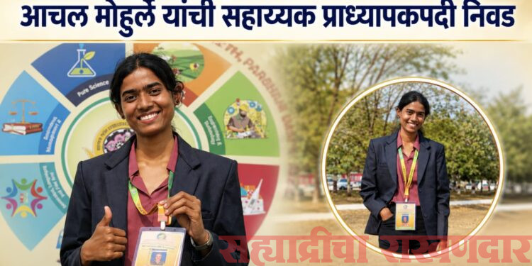 दुर्गम रामपूरच्या लेकीची भरारी; आचल मोहुर्ले यांची शासकीय न्यायवैद्यक विज्ञान संस्थेत सहाय्यक प्राध्यापकपदी निवड