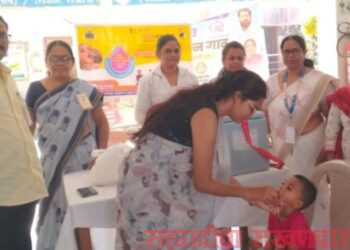 विसापुरात पोलिओ लसीकरणाला उत्कृष्ट प्रतिसाद 107 टक्के झाले लसीकरण