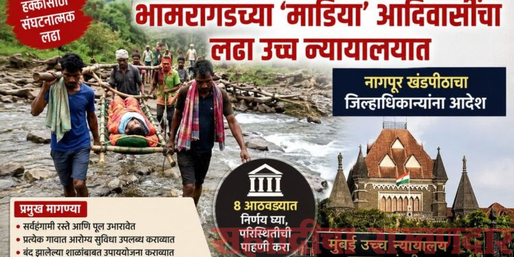 रस्ते-पुलांसाठी माडिया आदिवासींचा न्यायालयीन लढा; भामरागडच्या दुर्गम गावांचा प्रश्न थेट उच्च न्यायालयात