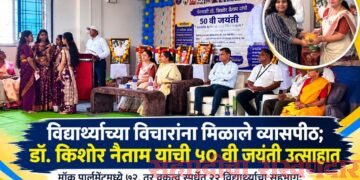 विद्यार्थ्यांच्या विचारांना मिळाले व्यासपीठ; डॉ. किशोर नैताम यांची ५० वी जयंती उत्साहात