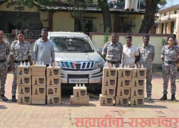 दारू तस्करीचा डाव फसला; अहेरी पोलिसांकडून ७.८४ लाखांचा मुद्देमाल जप्त