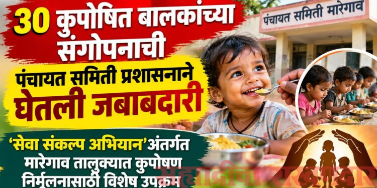 ३० कुपोषित बालकांच्या संगोपनाची पंचायत समिती प्रशासनाने घेतली जबाबदारी