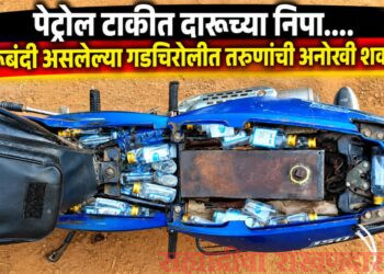 पेट्रोल टाकीत दारूच्या निपा; तरुणांची तस्करीची अनोखी शक्कल!